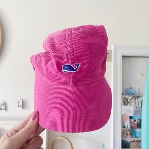 Pink corduroy vineyard vines hat